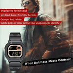 NORTH EDGE X1 Outdoor Einzeldisplay Quadratische Wasserdichte Leuchtende Elektronische Uhr