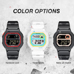 NORTH EDGE X1 Outdoor Einzeldisplay Quadratische Wasserdichte Leuchtende Elektronische Uhr