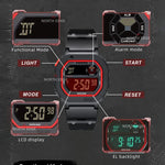 NORTH EDGE X1 Outdoor Einzeldisplay Quadratische Wasserdichte Leuchtende Elektronische Uhr