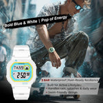 NORTH EDGE X1 Outdoor Einzeldisplay Quadratische Wasserdichte Leuchtende Elektronische Uhr
