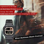 NORTH EDGE X1 Outdoor Einzeldisplay Quadratische Wasserdichte Leuchtende Elektronische Uhr