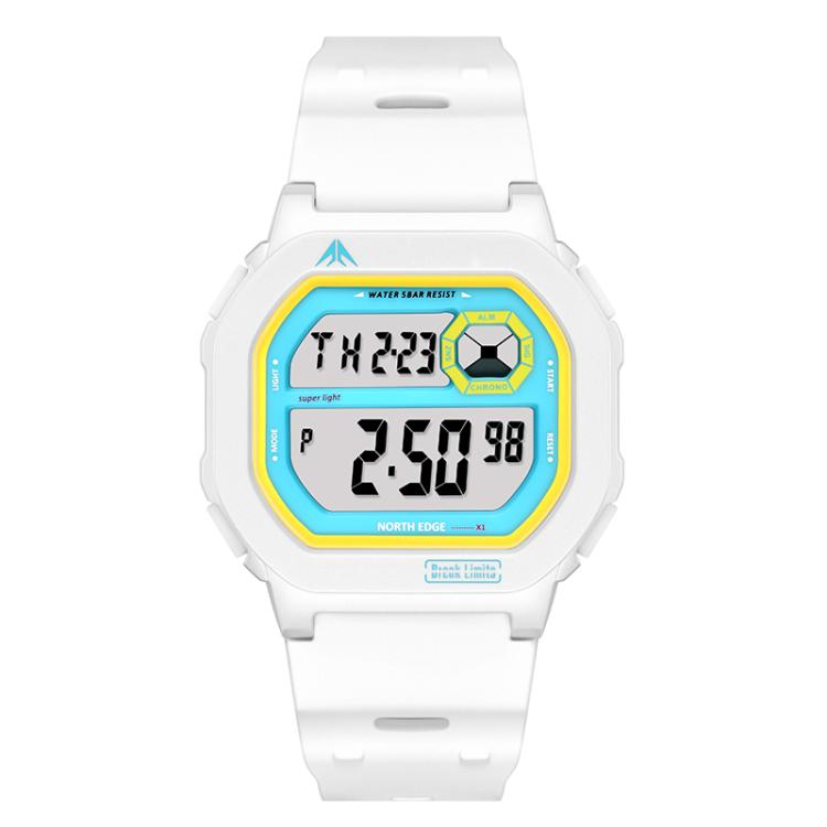 NORTH EDGE X1 Outdoor Einzeldisplay Quadratische Wasserdichte Leuchtende Elektronische Uhr