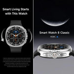 HD8C 1,43 Zoll BT5.4 Smartwatch mit drehbarem Zifferblatt, unterstützt Bluetooth-Anrufe, Schlafüberwachung, Blutsauerstoffmessung, Herzfrequenzmessung und Blutdruckmessung