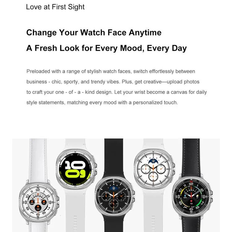 HD8C 1,43 Zoll BT5.4 Smartwatch mit drehbarem Zifferblatt, unterstützt Bluetooth-Anrufe, Schlafüberwachung, Blutsauerstoffmessung, Herzfrequenzmessung und Blutdruckmessung