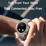 HD8C 1,43 Zoll BT5.4 Smartwatch mit drehbarem Zifferblatt, unterstützt Bluetooth-Anrufe, Schlafüberwachung, Blutsauerstoffmessung, Herzfrequenzmessung und Blutdruckmessung