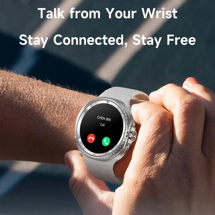 HD8C 1,43 Zoll BT5.4 Smartwatch mit drehbarem Zifferblatt, unterstützt Bluetooth-Anrufe, Schlafüberwachung, Blutsauerstoffmessung, Herzfrequenzmessung und Blutdruckmessung