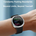 HD8C 1,43 Zoll BT5.4 Smartwatch mit drehbarem Zifferblatt, unterstützt Bluetooth-Anrufe, Schlafüberwachung, Blutsauerstoffmessung, Herzfrequenzmessung und Blutdruckmessung
