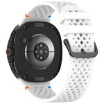 xDfind Alloy Black Buckle Honeycomb Breathable Silicone Watch Band, For Samsung Galaxy Watch8 / Watch8 Classic