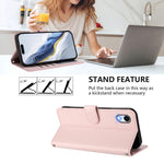 Geprägte Herz-Katzen Leder-Handyhülle mit Handschlaufe, Für iPhone XR, Für iPhone XS Max, Für iPhone 7 Plus / 8 Plus