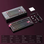 ONIKUMA MT706 Mechanische Tastatur mit 81 Tasten, Hot-Swap-fähig, Triple-Mode, MT706