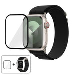 Nylon-Uhrenarmband mit Schnalle und 3D-gebogener Folie, für Apple Watch Series 40 mm