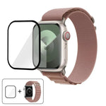 Nylon-Uhrenarmband mit Schnalle und 3D-gebogener Folie, für Apple Watch Series 40 mm