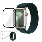 Nylon-Uhrenarmband mit Schnalle und 3D-gebogener Folie, für Apple Watch Series 40 mm
