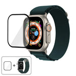 Nylon-Uhrenarmband mit Schnallenverschluss und 3D-gebogener Folie, für Apple Watch Ultra 2 / 1 49 mm