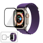 Nylon-Uhrenarmband mit Schnallenverschluss und 3D-gebogener Folie, für Apple Watch Ultra 2 / 1 49 mm