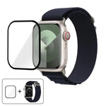 Nylon-Uhrenarmband mit Schnalle und 3D-gebogener Folie, für Apple Watch Series 38 mm