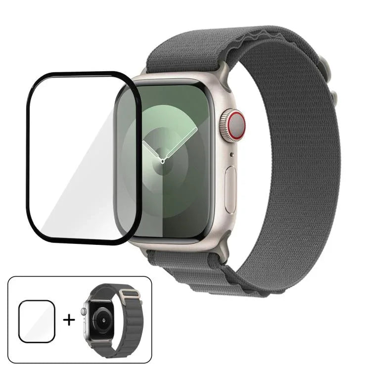 Buckle Loop Nylon Watch Band with 3D Curved Film, For Apple Watch Series 42mm