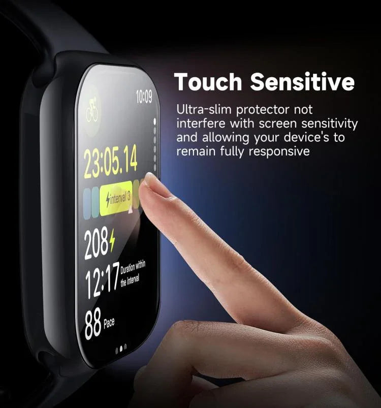 Nylon-Uhrenarmband mit Schnallenverschluss und 3D-gebogener Folie, für Apple Watch Series 10 (46 mm)