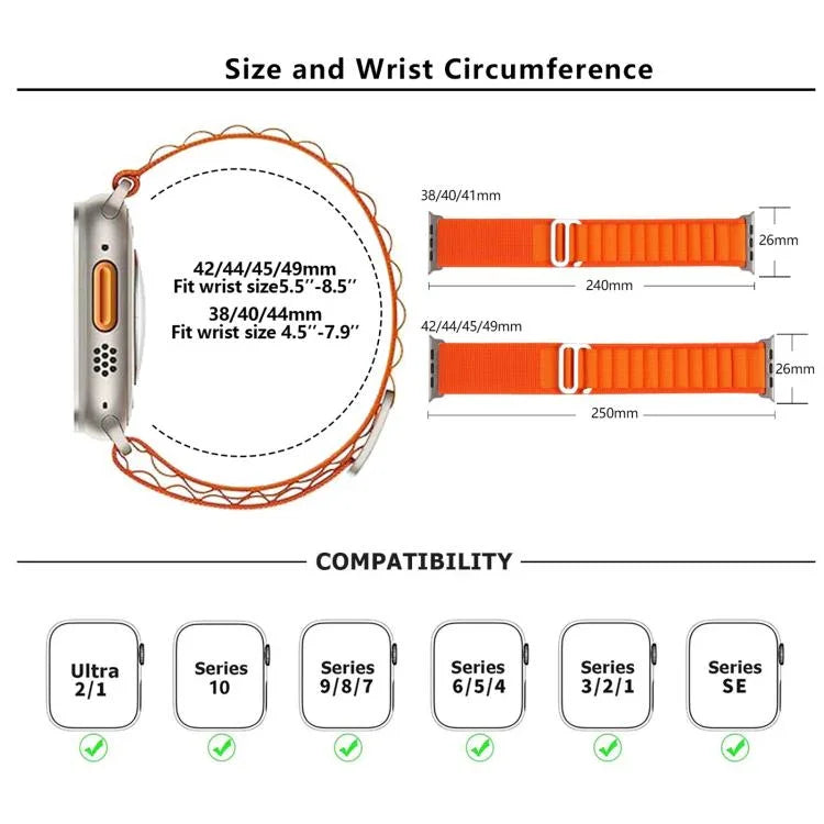 Nylon-Uhrenarmband mit Schnalle und 3D-gebogener Folie, für Apple Watch Series 40 mm