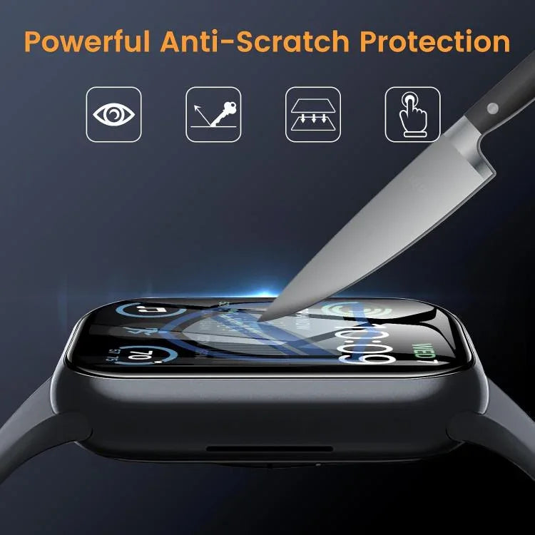 Dreireihiges Edelstahl-Uhrenarmband mit 3D-gebogener Folie, für Apple Watch Series 42 mm