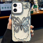 Hollow Butterfly Electroplating TPU Phone Case, For iPhone 11 Pro Max, For iPhone 11