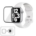 Silikon-Uhrenarmband mit Schmetterlingsverschluss und 3D-gebogener Folie, für Apple Watch Series 40 mm, Apple Watch Ultra 2/1 49 mm und Apple Watch Series 45 mm