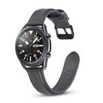Ersatzarmband aus flachem Leder, für Samsung Galaxy Watch 3 (41 mm) und Samsung Galaxy Watch 3 (45 mm)