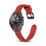 Ersatzarmband aus flachem Leder, für Samsung Galaxy Watch 3 (41 mm) und Samsung Galaxy Watch 3 (45 mm)