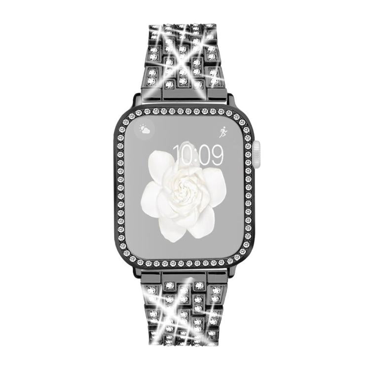 xDfind Bling Diamond Jewelry Metal Watch Band with Case, For Apple Watch Series 10 46mm, For Apple Watch Series 10 42mm, For Apple Watch Series 40mm, For Apple Watch Ultra 2 / 1 49mm, For Apple Watch Series 41mm