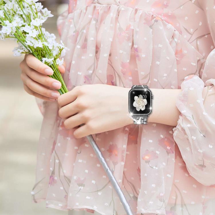 xDfind Bling Diamond Jewelry Metal Watch Band with Case, For Apple Watch Series 10 46mm, For Apple Watch Series 10 42mm, For Apple Watch Series 40mm, For Apple Watch Ultra 2 / 1 49mm, For Apple Watch Series 41mm