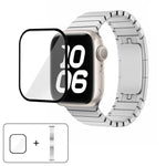 Original Buckle 316 Steel Watch Band with 3D Curved Film, For Apple Watch Series 10 46mm, For Apple Watch Series 10 42mm, For Apple Watch Series 44mm, For Apple Watch Series 40mm, For Apple Watch Ultra 2 / 1 49mm, For Apple Watch Series 45mm           ...