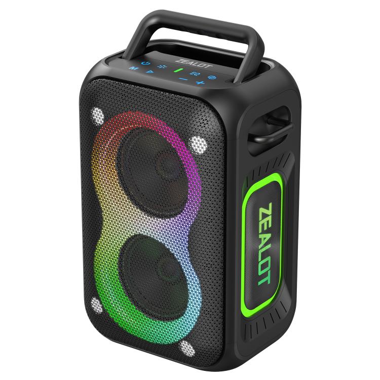 Zealot PT02 60W Tragbarer Outdoor-RGB-Farblicht-Stereo-Bluetooth-Lautsprecher, PT02