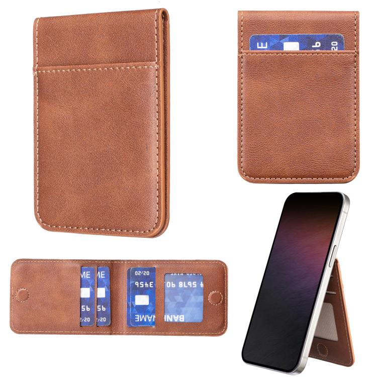 BFK26 Einfarbiges Magnetisches Kartenetui Handy-Rückseitenaufkleber