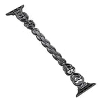 xDfind Doppelherz-Diamant-Metallarmband, für Apple Watch 42 / 44 / 45 / 46 / 49 mm, für Apple Watch 38 / 40 / 41 / S10 42 mm