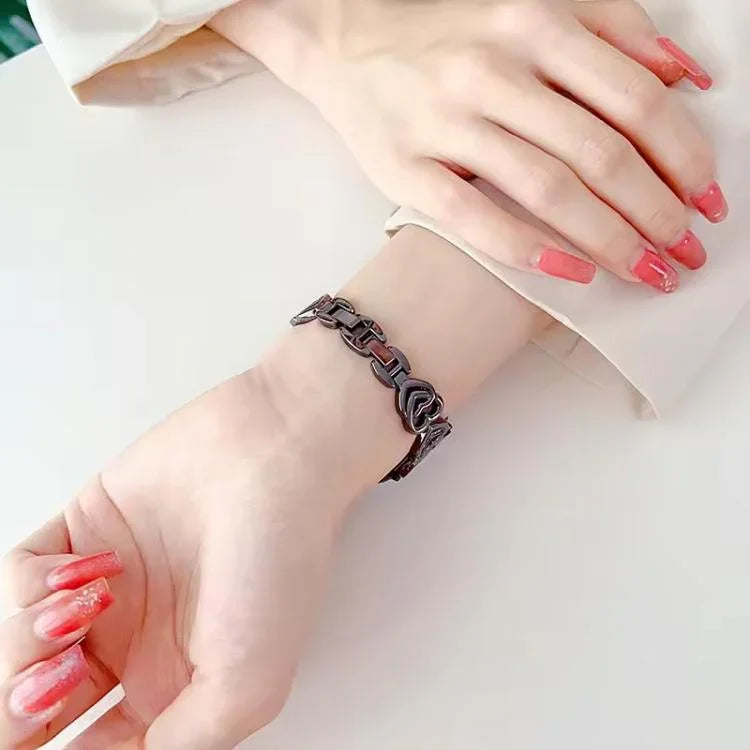 xDfind Doppelherz-Diamant-Metallarmband, für Apple Watch 42 / 44 / 45 / 46 / 49 mm, für Apple Watch 38 / 40 / 41 / S10 42 mm