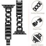 xDfind Doppelkreis-Metallarmband, für Apple Watch 42 / 44 / 45 / 46 / 49 mm, für Apple Watch 38 / 40 / 41 / S10 42 mm