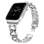 xDfind Doppelkreis-Metallarmband, für Apple Watch 42 / 44 / 45 / 46 / 49 mm, für Apple Watch 38 / 40 / 41 / S10 42 mm