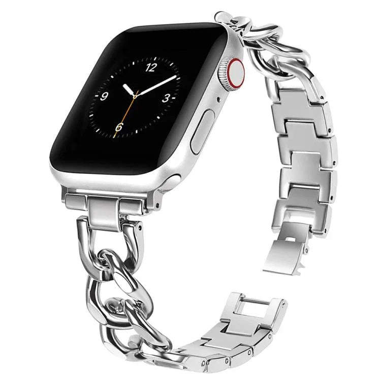 xDfind Doppelkreis-Metallarmband, für Apple Watch 42 / 44 / 45 / 46 / 49 mm, für Apple Watch 38 / 40 / 41 / S10 42 mm