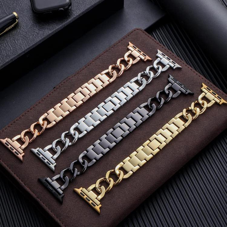 xDfind Doppelkreis-Metallarmband, für Apple Watch 42 / 44 / 45 / 46 / 49 mm, für Apple Watch 38 / 40 / 41 / S10 42 mm