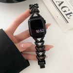 xDfind V-förmiges Metall-Uhrenarmband, für Apple Watch 42 / 44 / 45 / 46 / 49 mm, für Apple Watch 38 / 40 / 41 / S10 42 mm