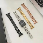 xDfind V-förmiges Metall-Uhrenarmband, für Apple Watch 42 / 44 / 45 / 46 / 49 mm, für Apple Watch 38 / 40 / 41 / S10 42 mm