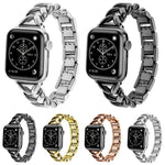 xDfind V-förmiges Metall-Uhrenarmband, für Apple Watch 42 / 44 / 45 / 46 / 49 mm, für Apple Watch 38 / 40 / 41 / S10 42 mm