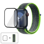 Einfaches Nylon-Armband mit 3D-gebogener Folie, für Apple Watch Series 40 mm, Apple Watch Ultra 2/1 49 mm und Apple Watch Series 45 mm