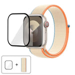 Einfaches Nylon-Armband mit 3D-gebogener Folie, für Apple Watch Series 40 mm, Apple Watch Ultra 2/1 49 mm und Apple Watch Series 45 mm