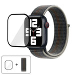 Einfaches Nylon-Armband mit 3D-gebogener Folie, für Apple Watch Series 40 mm, Apple Watch Ultra 2/1 49 mm und Apple Watch Series 45 mm
