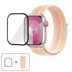 Einfaches Nylon-Armband mit 3D-gebogener Folie, für Apple Watch Series 40 mm, Apple Watch Ultra 2/1 49 mm und Apple Watch Series 45 mm