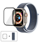 Einfaches Nylon-Armband mit 3D-gebogener Folie, für Apple Watch Series 40 mm, Apple Watch Ultra 2/1 49 mm und Apple Watch Series 45 mm