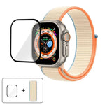 Einfaches Nylon-Armband mit 3D-gebogener Folie, für Apple Watch Series 40 mm, Apple Watch Ultra 2/1 49 mm und Apple Watch Series 45 mm