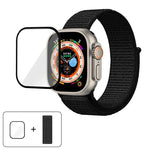 Einfaches Nylon-Armband mit 3D-gebogener Folie, für Apple Watch Series 40 mm, Apple Watch Ultra 2/1 49 mm und Apple Watch Series 45 mm