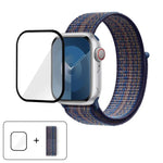 Einfaches Nylon-Armband mit 3D-gebogener Folie, für Apple Watch Series 40 mm, Apple Watch Ultra 2/1 49 mm und Apple Watch Series 45 mm